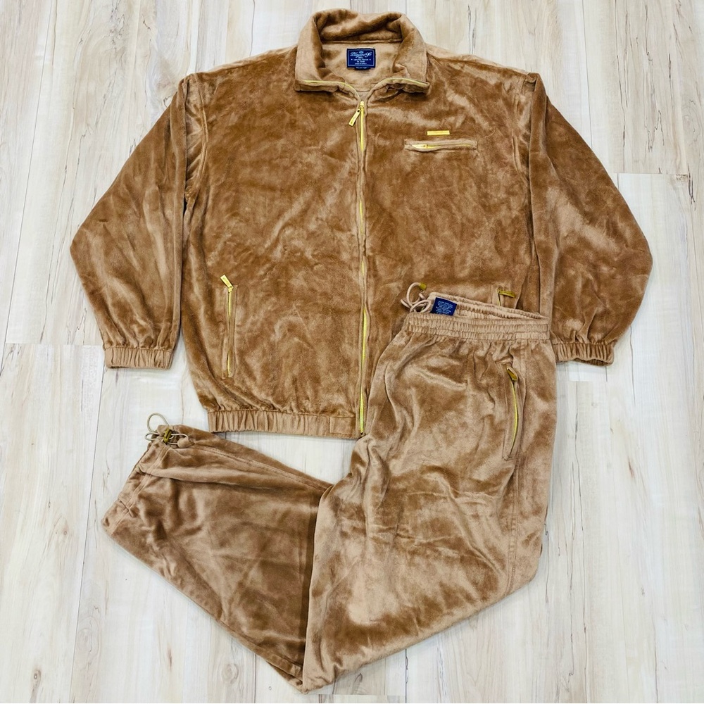 Men's Tan Player 96 Jacket & Pants Set